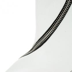 Pre Owned Giuseppe Zanotti White Leather Asymmetrical Zip Ankle Boots Size 38
