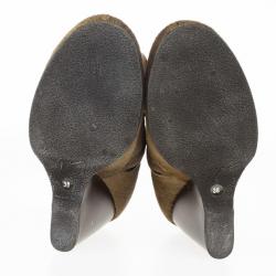 Pre Owned Giuseppe Zanotti Brown Pony Hair Ankle Boots Size 38