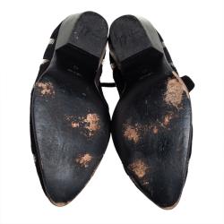 Giuseppe Zanotti Black Suede Ankle Boots Size 42