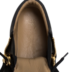 Giuseppe Zanotti Black Camo Nylon And Nubuck Mid Top Sneakers Size 42