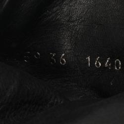 Pre Owned Giuseppe Zanotti Grey Metallic Platform Ankle Boots Size 36