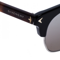Givenchy Black/Brown Tortoise GV7083 Mirror Half Rim Sunglasses