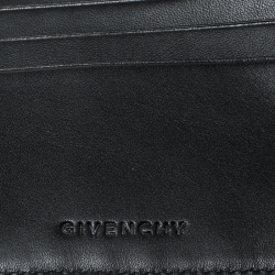 Givenchy Black Leather Bi Fold Wallet