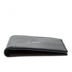 Givenchy Black Leather Bi Fold Wallet