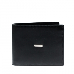 Givenchy Black Leather Bi Fold Wallet