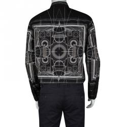 Givenchy Black Cotton Berlin Cobra Print Long Sleeve Button Front Shirt M