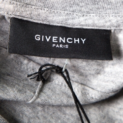 مملوكة مسبقًا Givenchy Grey Photo Printed Cotton Crew Neck T-Shirt M