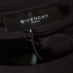 Pre Owned Givenchy Black 17 Lucifero Printed Cotton Jersey Crew Neck T-Shirt XL