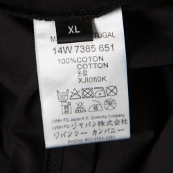 Pre Owned Givenchy Black 17 Lucifero Printed Cotton Jersey Crew Neck T-Shirt XL