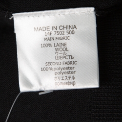 Givenchy Black Wool Long Sleeve Button Front Cardigan L