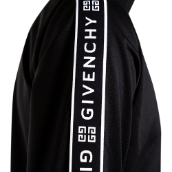 مملوكة مسبقًا Givenchy Black Ticker Sleeve Zip Up Track Jacket S