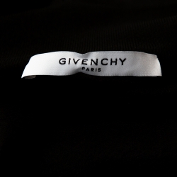 مملوكة مسبقًا Givenchy Black Ticker Sleeve Zip Up Track Jacket S