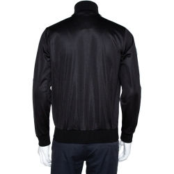 مملوكة مسبقًا Givenchy Black Ticker Sleeve Zip Up Track Jacket S