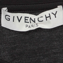 Pre Owned Givenchy Black Degrade Signature Cotton Regular-Fit T-Shirt S