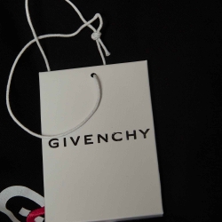 Pre Owned Givenchy Black Degrade Signature Cotton Regular-Fit T-Shirt S