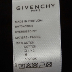 مملوكة مسبقًا Givenchy Black Logo Printed Cotton Oversized Fit T-Shirt M