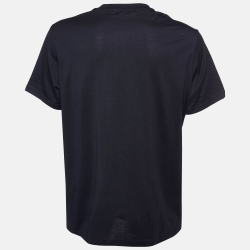 مملوكة مسبقًا Givenchy Black Bambi Print Cotton Crew Neck T-Shirt L