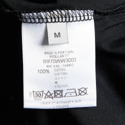 Pre Owned Givenchy Black Logo Print Cotton Regular Fit T-Shirt M