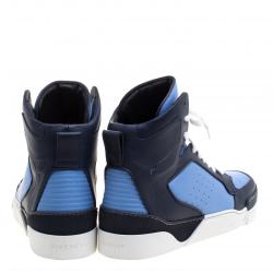 Givenchy Two Tone Leather Tyson High Top Sneakers Size 43