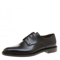 Givenchy Black Leather Uniform Kline Lace Up Derby Size 43