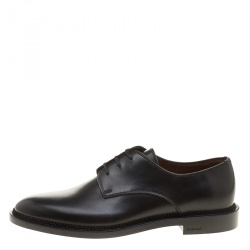 Givenchy Black Leather Uniform Kline Lace Up Derby Size 43