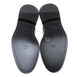 Givenchy Black Leather Uniform Kline Lace Up Derby Size 43