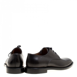 Givenchy Black Leather Uniform Kline Lace Up Derby Size 44