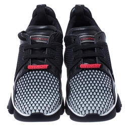 Givenchy Black Leather and Mesh Jaw Low Top Sneakers Size 44