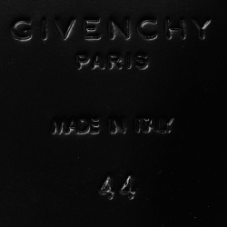 Givenchy Black Velvet Jenaro Slip On Loafers Size 44