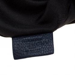 Givenchy Black/Blue Coated Fabric and Leather Limited Edition 75/008 Garment Bag