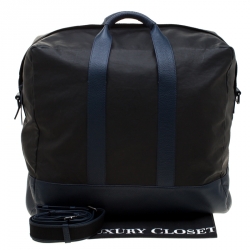 Givenchy Black/Blue Coated Fabric and Leather Limited Edition 75/008 Garment Bag