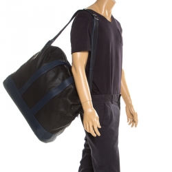 Givenchy Black/Blue Coated Fabric and Leather Limited Edition 75/008 Garment Bag