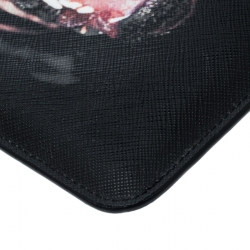 Givenchy Black Coated Canvas Rottweiler IPad Mini Case