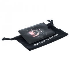 Givenchy Black Coated Canvas Rottweiler IPad Mini Case