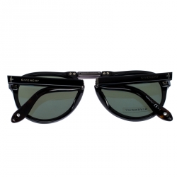 Givenchy Black Foldable Aviator Sunglasses