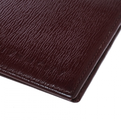 Givenchy Burgundy Leather Bi Fold Wallet