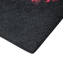 Givenchy Black Jaguar Printed Leather Zip Pouch