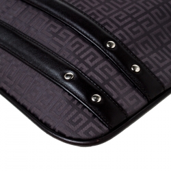 Givenchy Brown Signature Canvas and Leather Messenger Bag