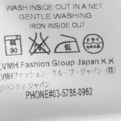 مملوكة مسبقًا قميص جيفنشي تفصيل لوح الرعد أزرار أمامية قطن أبيض XXL