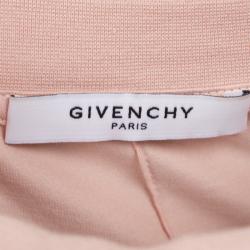 Pre Owned Givenchy Peach Jersey Bambi Print Crew Neck Tshirt XS