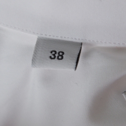 مملوكة مسبقًا Givenchy White Cotton Long Sleeve Button Front Classic Slim Fit Shirt S