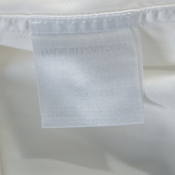 Pre Owned Givenchy White Striped Cotton Button Front Shirt M 