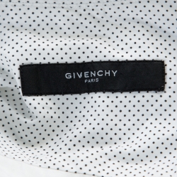 Pre Owned Givenchy White Striped Cotton Button Front Shirt M 