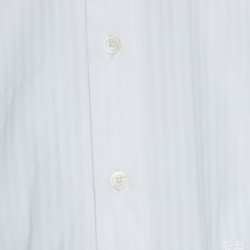 Pre Owned Givenchy White Striped Cotton Button Front Shirt M 
