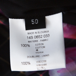 Pre Owned Givenchy Black Cotton Trench Style Zip Front Bomber Jacket L 
