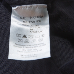 Pre Owned  كنزة جيفنشي بياقة مستديرة نسيج أزرق كحلي L