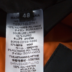 Pre Owned Givenchy Black Minotaur Print Satin Bomber Jacket M