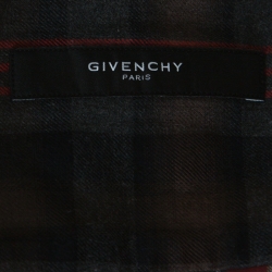 مملوكة مسبقًا قميص جيفنشي قطن بليد أحمر ورمادي S