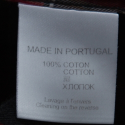 مملوكة مسبقًا قميص جيفنشي قطن بليد أحمر ورمادي S