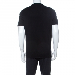 Givenchy Black Cotton Rottweiler Print Cuban Fit T-Shirt L